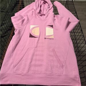 Champion Light Pink Athletic Hoodie